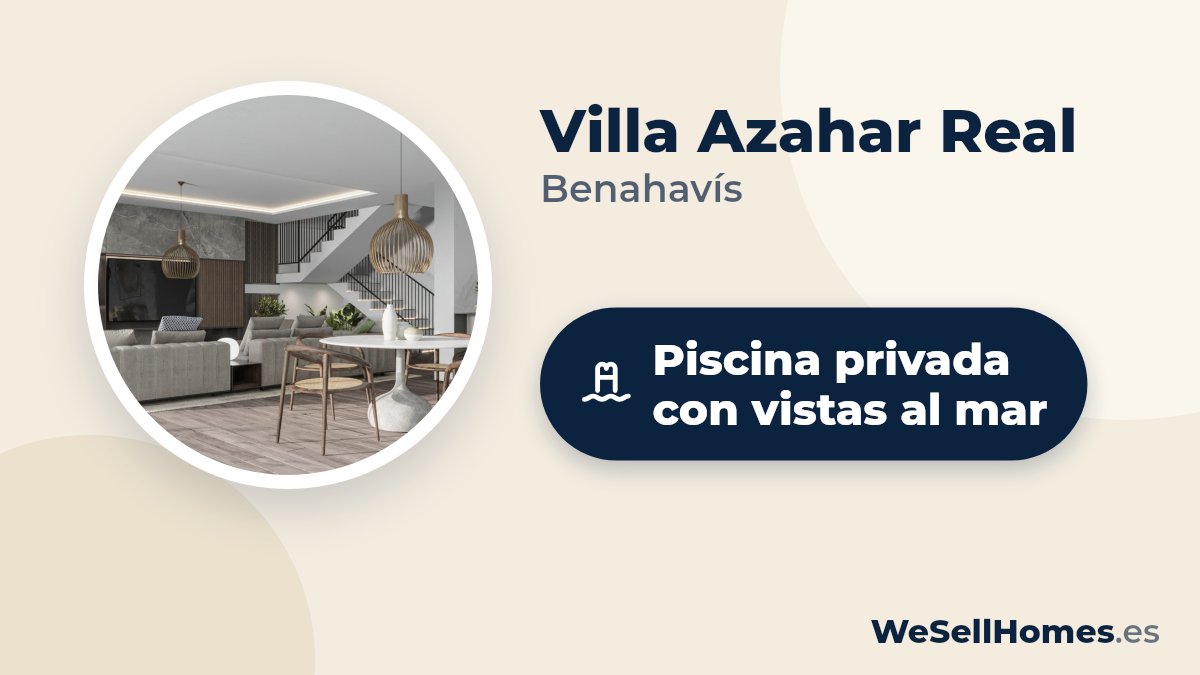 Villa Azahar Real, Benahavís: Piscina privada con vistas al mar
