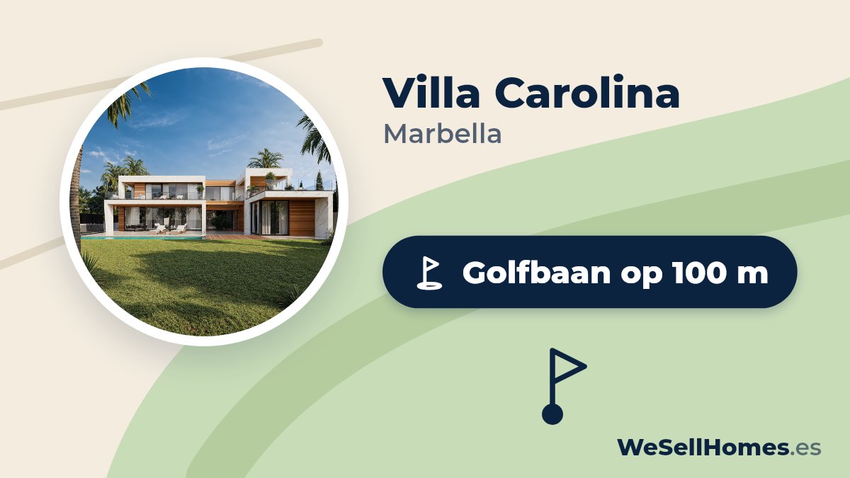 Villa Carolina, Marbella: Golfbaan op 100 m