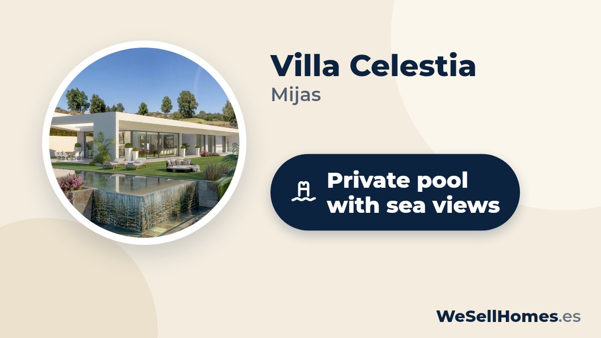 Villa Celestia, Mijas: Private pool with sea views