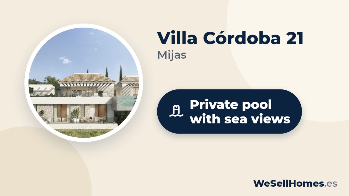 Villa Córdoba 21, Mijas: Private pool with sea views