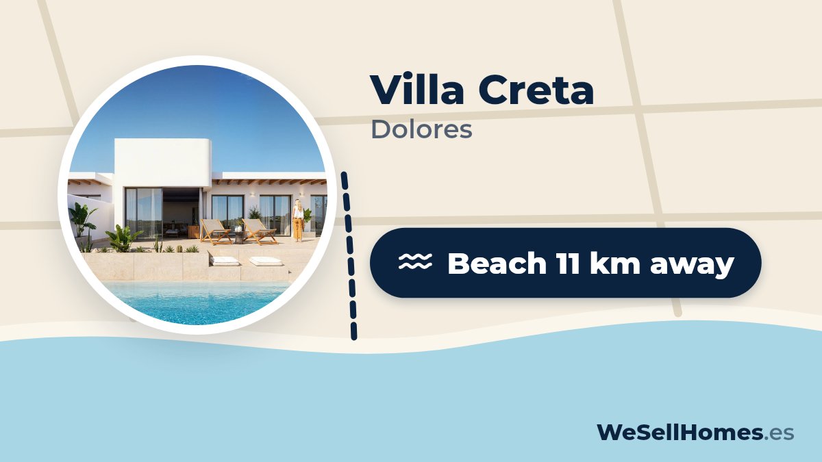 Villa Creta, Dolores: Beach 11 km away