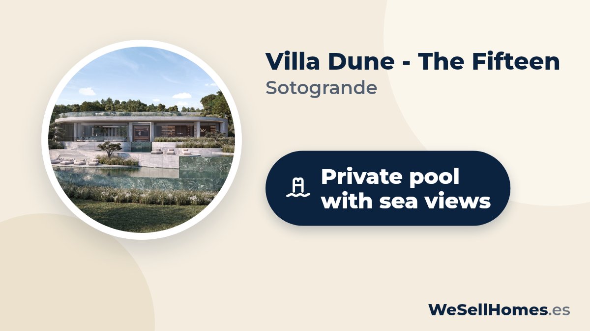 Villa Dune - The Fifteen, Sotogrande: Private pool with sea views