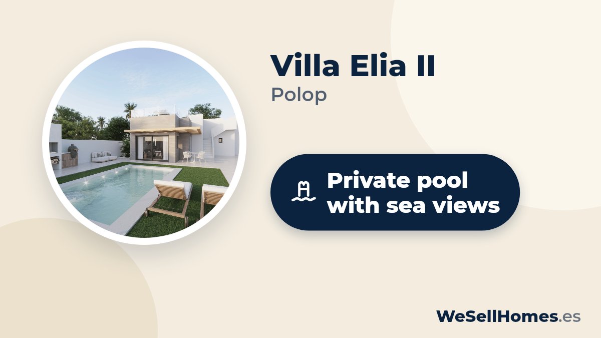 Villa Elia II, Polop: Private pool with sea views