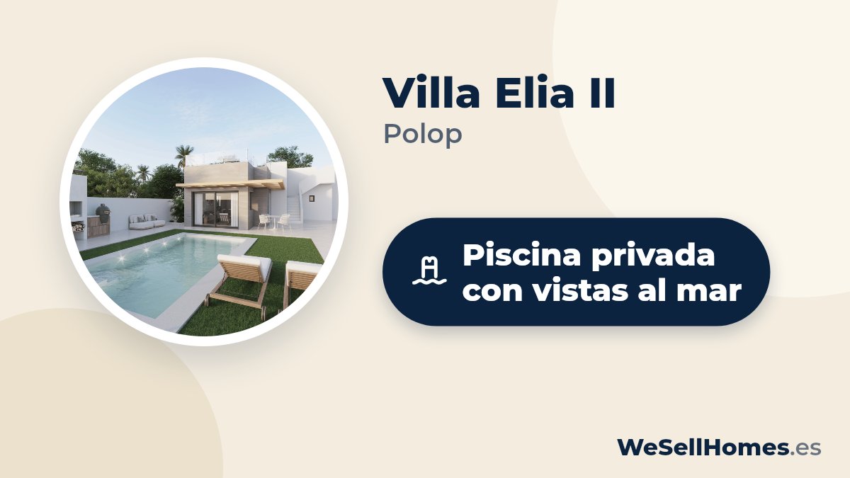 Villa Elia II, Polop: Piscina privada con vistas al mar