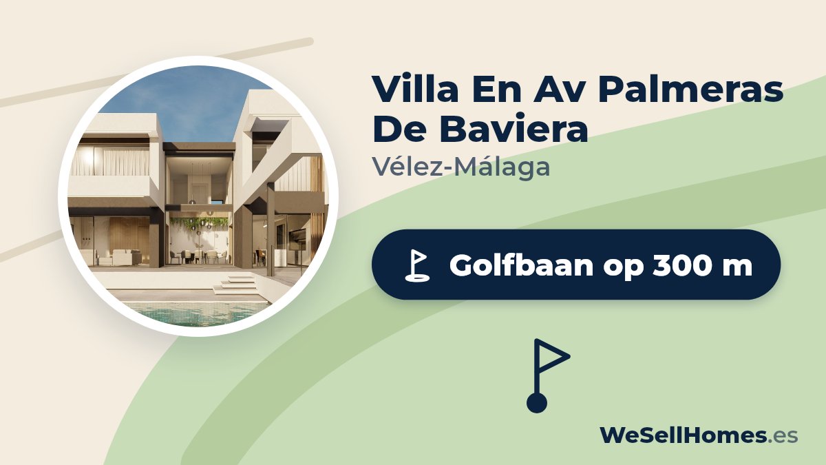 Villa En Av Palmeras De Baviera, Vélez-Málaga: Golfbaan op 300 m