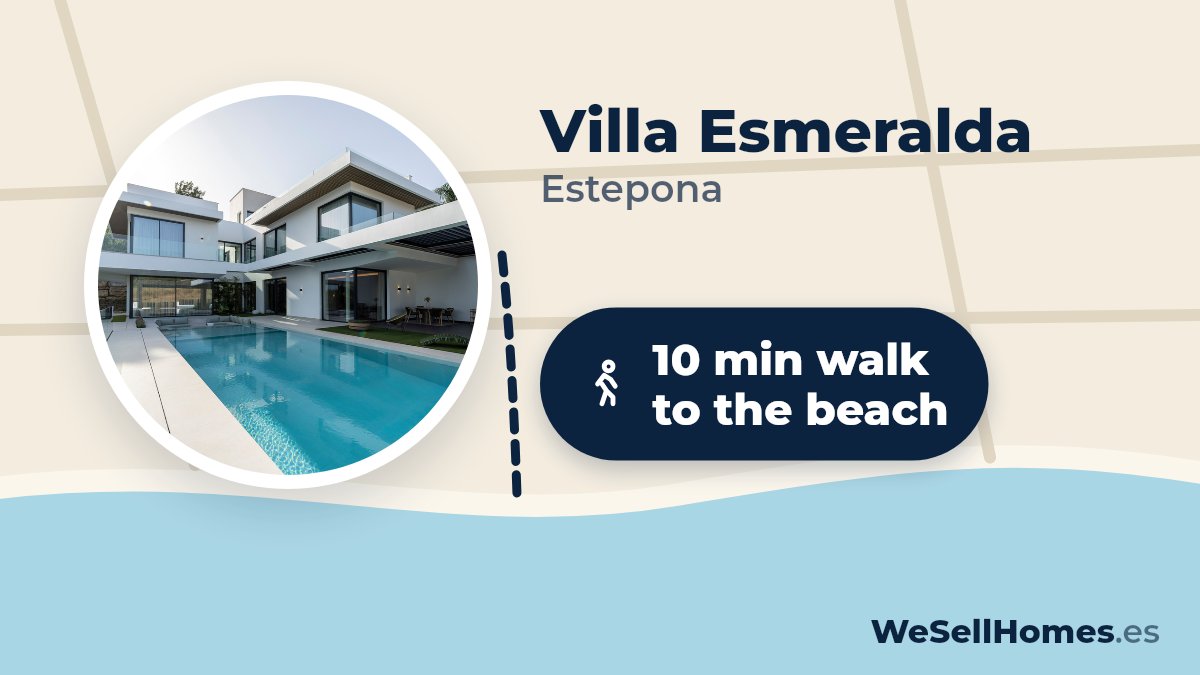 Villa Esmeralda, Estepona: 10 min walk to the beach