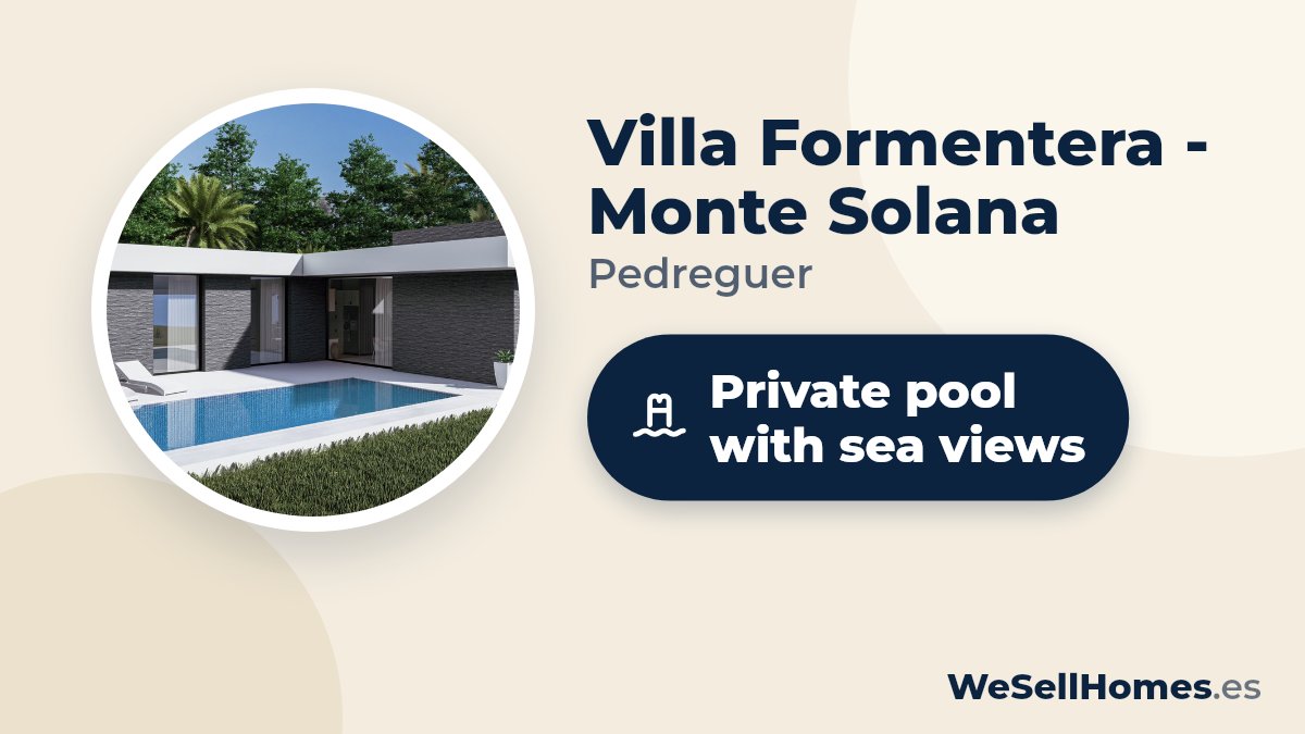 Villa Formentera - Monte Solana, Pedreguer: Private pool with sea views
