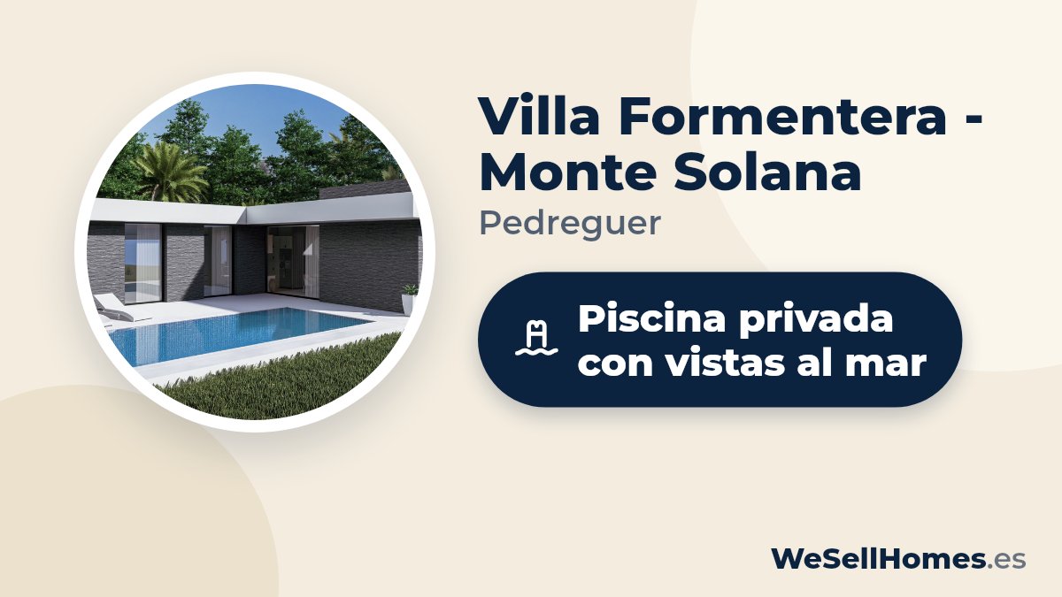 Villa Formentera - Monte Solana, Pedreguer: Piscina privada con vistas al mar