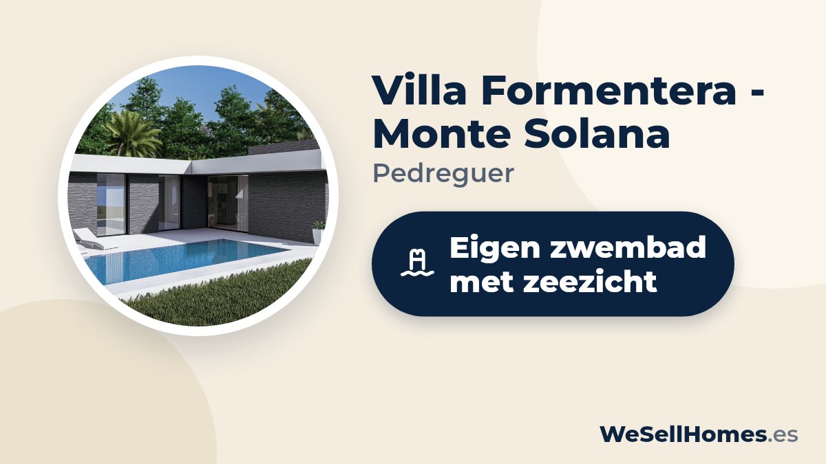 Villa Formentera - Monte Solana, Pedreguer: Eigen zwembad met zeezicht