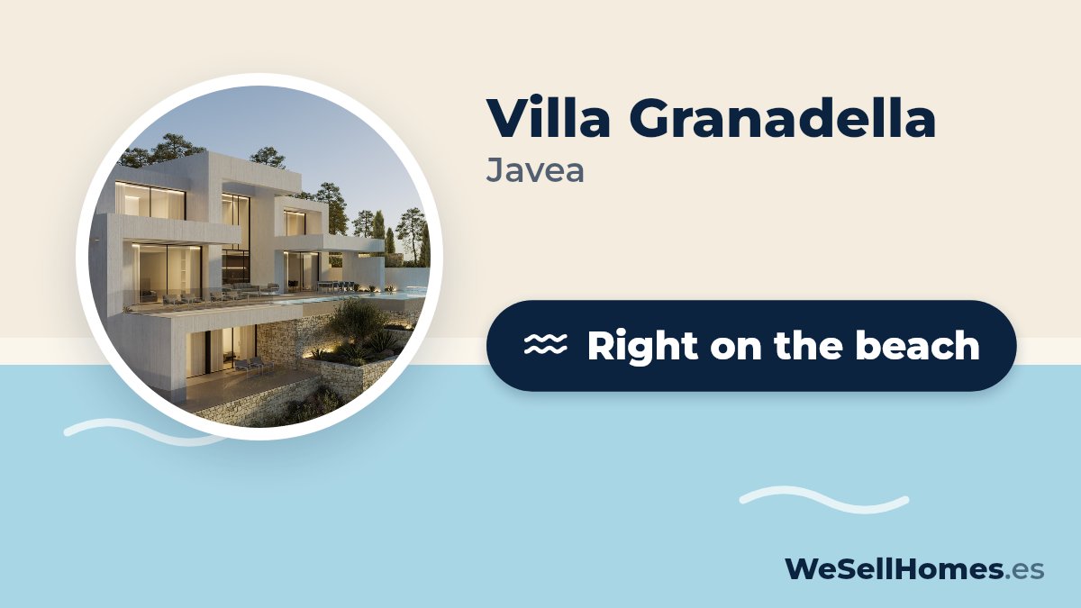 Villa Granadella, Javea: Right on the beach