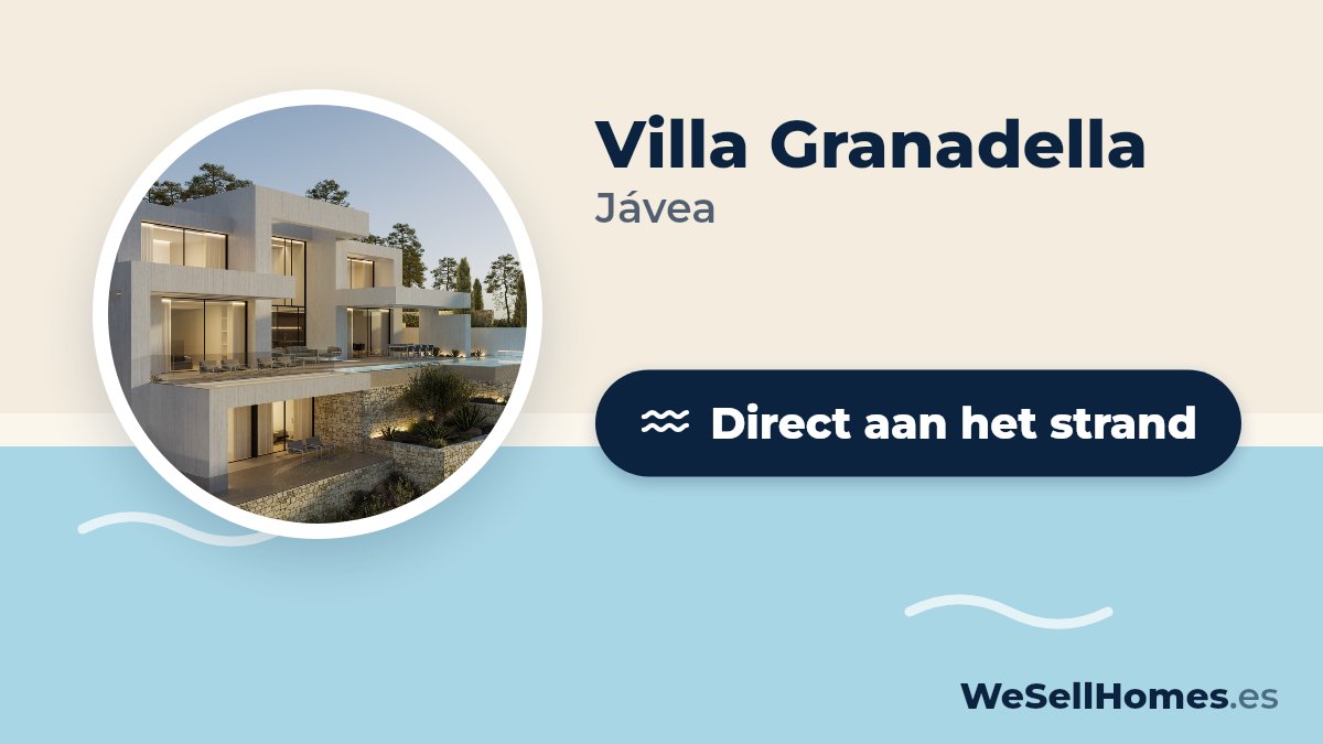 Villa Granadella, Jávea: Direct aan het strand