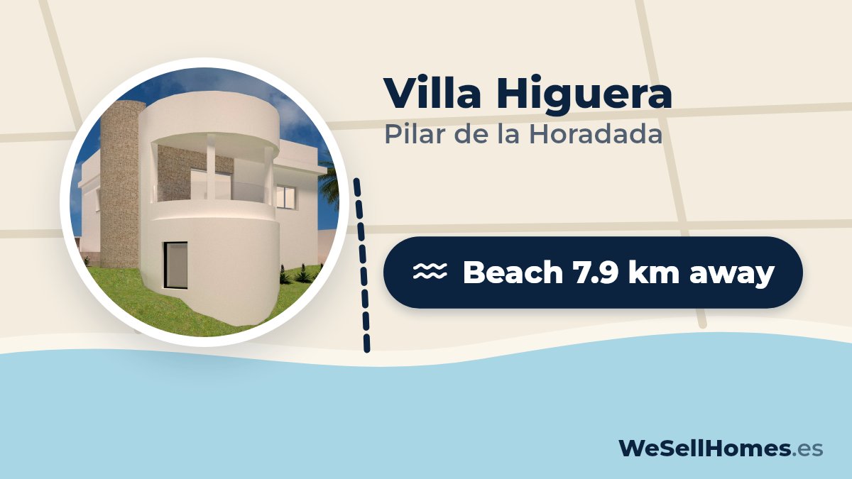 Villa Higuera, Pilar de la Horadada: Beach 7.9 km away