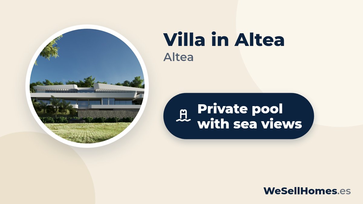 Villa in Altea, Altea: Private pool with sea views
