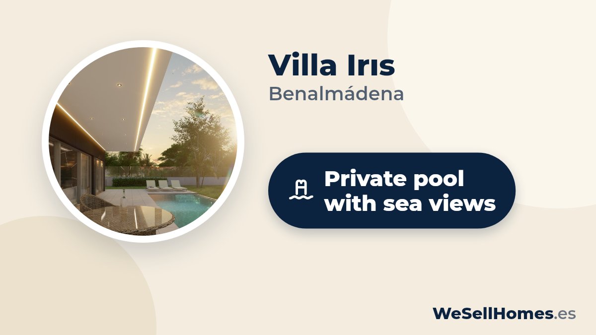 Villa Irıs, Benalmádena: Private pool with sea views