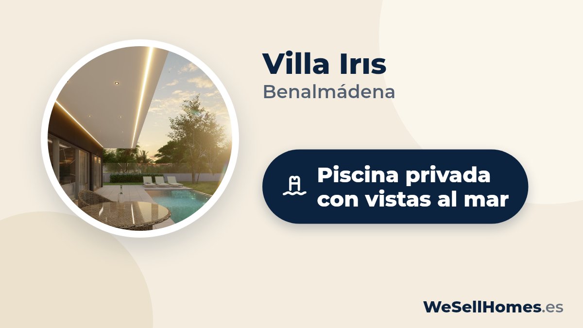 Villa Irıs, Benalmádena: Piscina privada con vistas al mar