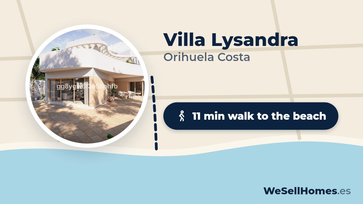 Villa Lysandra, Orihuela Costa: 11 min walk to the beach