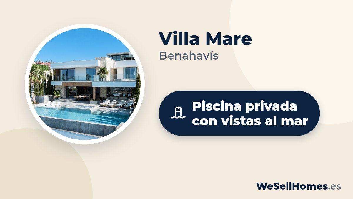Villa Mare, Benahavís: Piscina privada con vistas al mar