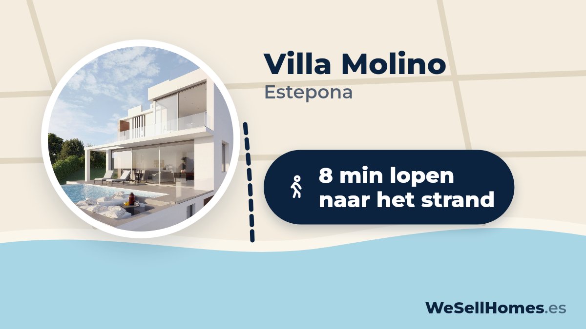 Villa Molino, Estepona: 8 min lopen naar het strand