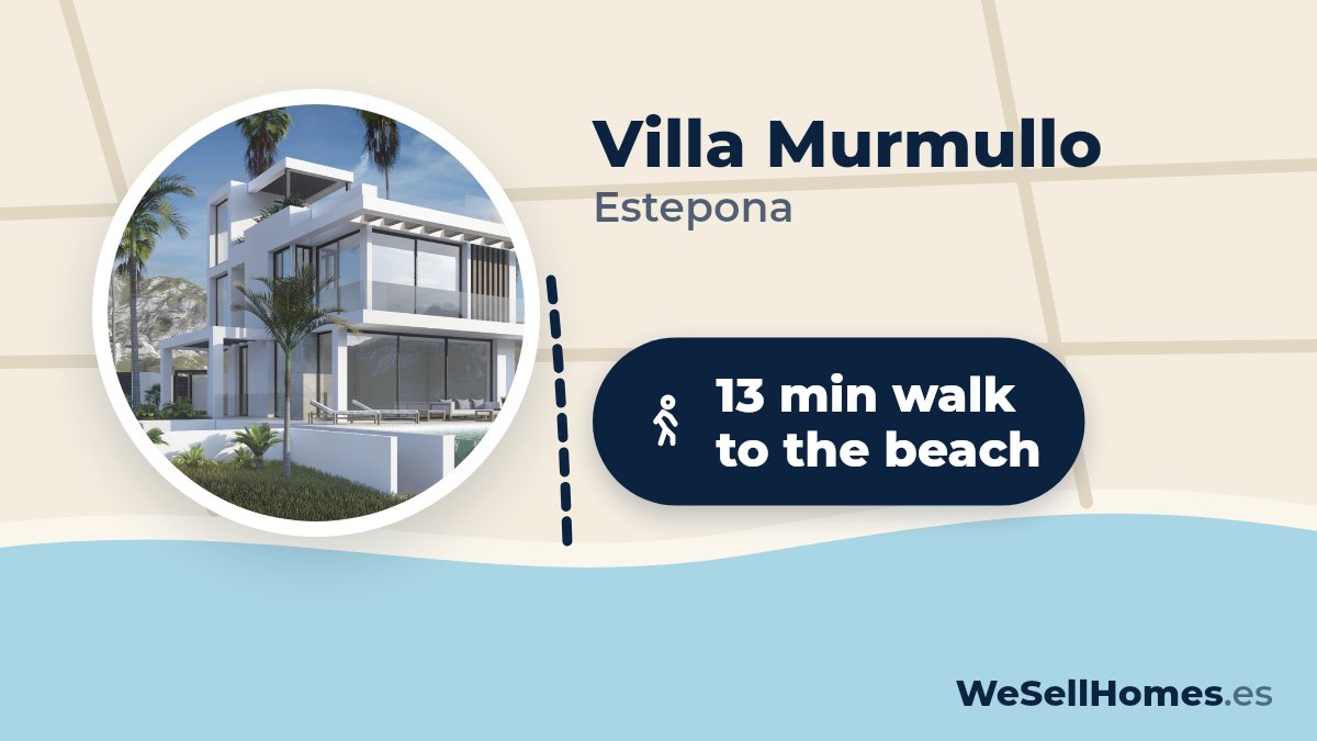 Villa Murmullo, Estepona: 13 min walk to the beach