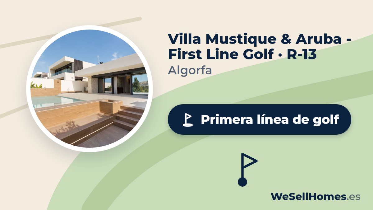 Villa Mustique & Aruba - First Line Golf · R-13, Algorfa: Primera línea de golf