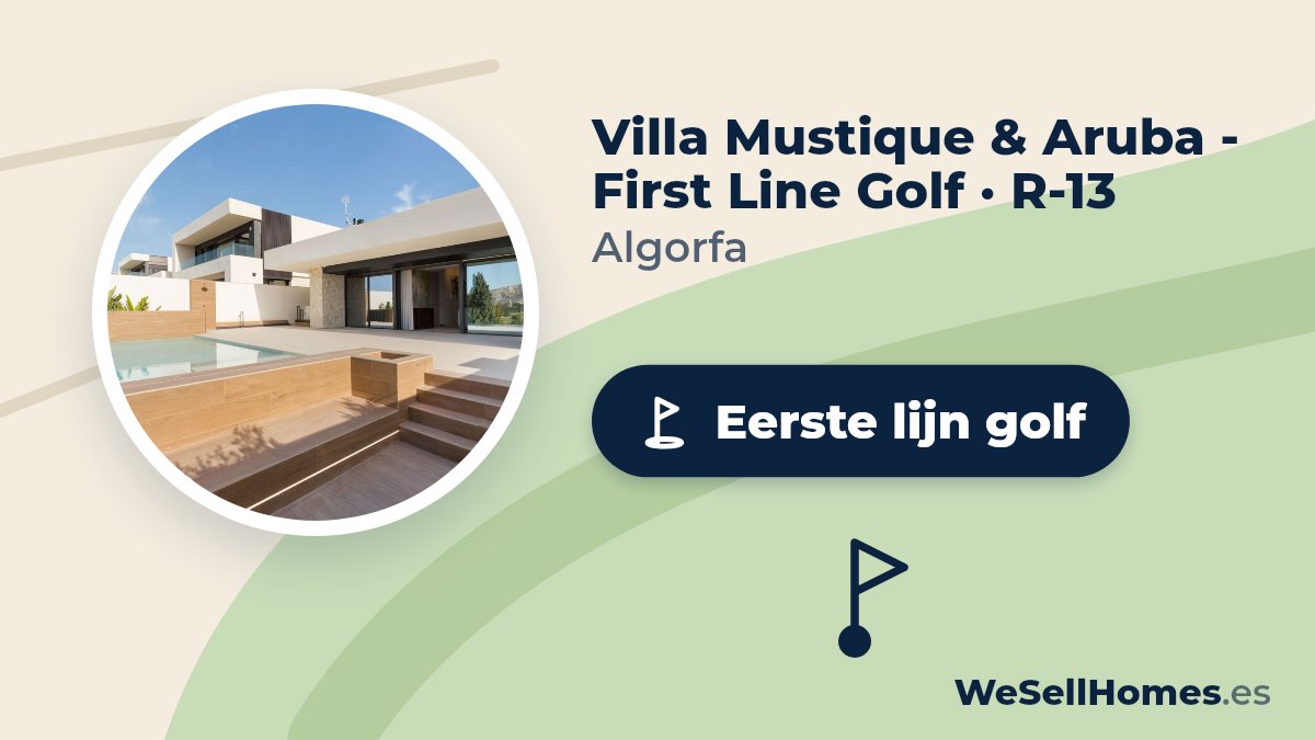 Villa Mustique & Aruba - First Line Golf · R-13, Algorfa: Eerste lijn golf