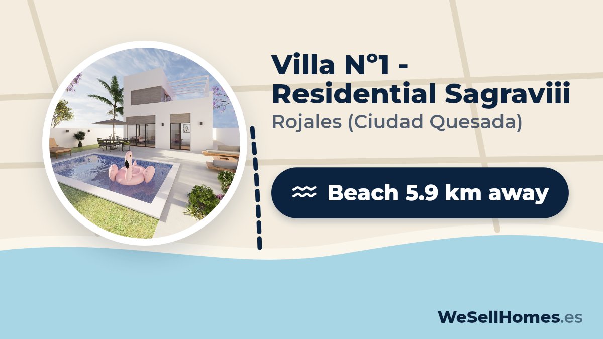 Villa Nº1 - Residential Sagraviii, Rojales (Ciudad Quesada): Beach 5.9 km away
