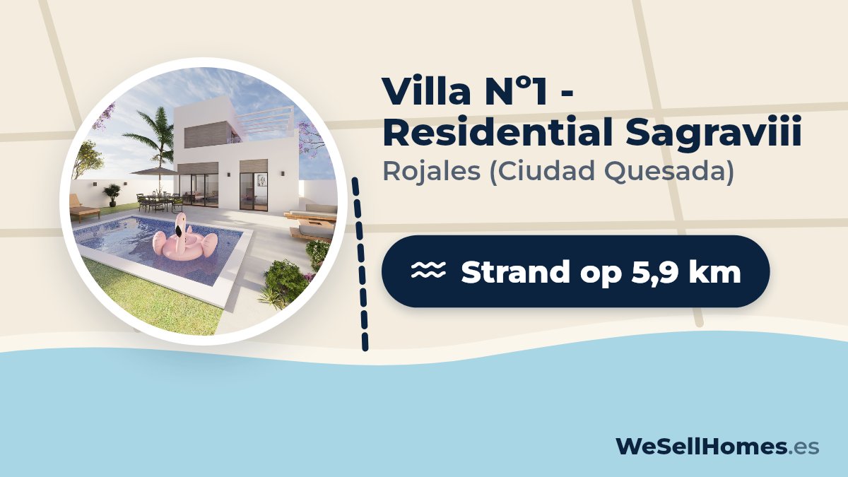 Villa Nº1 - Residential Sagraviii, Rojales (Ciudad Quesada): Strand op 5,9 km