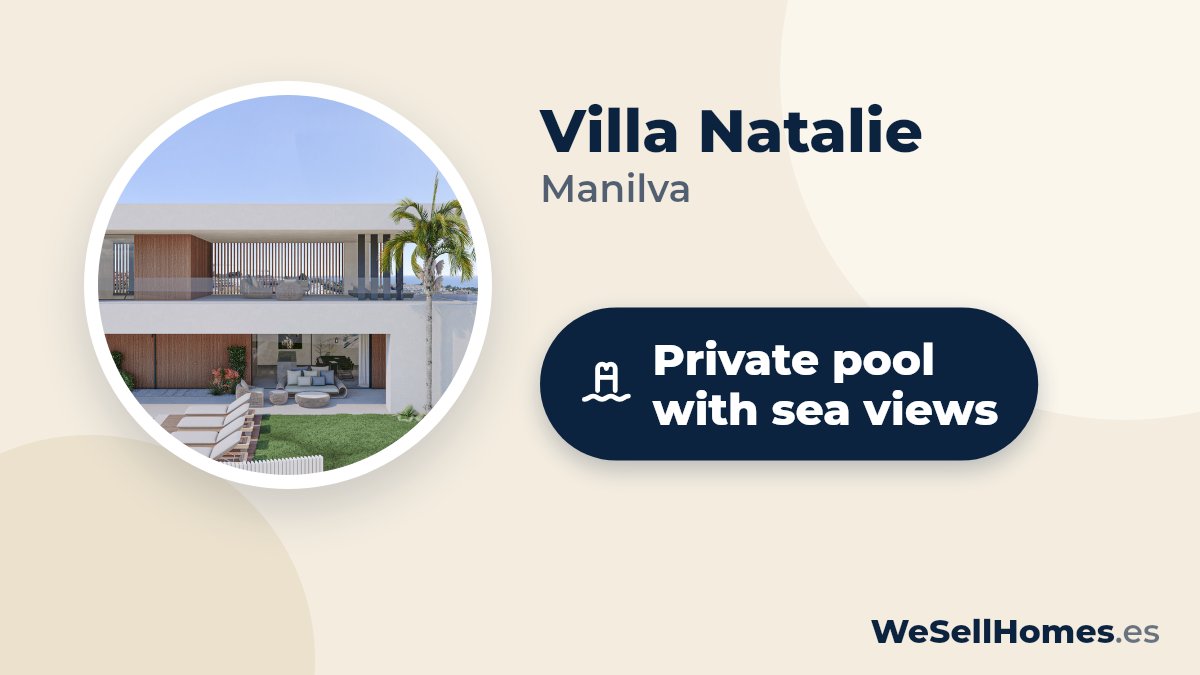 Villa Natalie, Manilva: Private pool with sea views