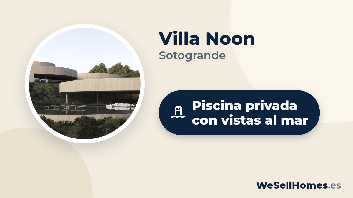 Villa Noon, Sotogrande: Piscina privada con vistas al mar