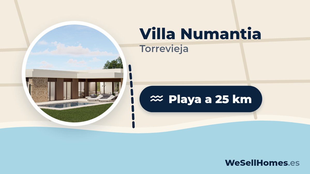 Villa Numantia, Torrevieja: Playa a 25 km