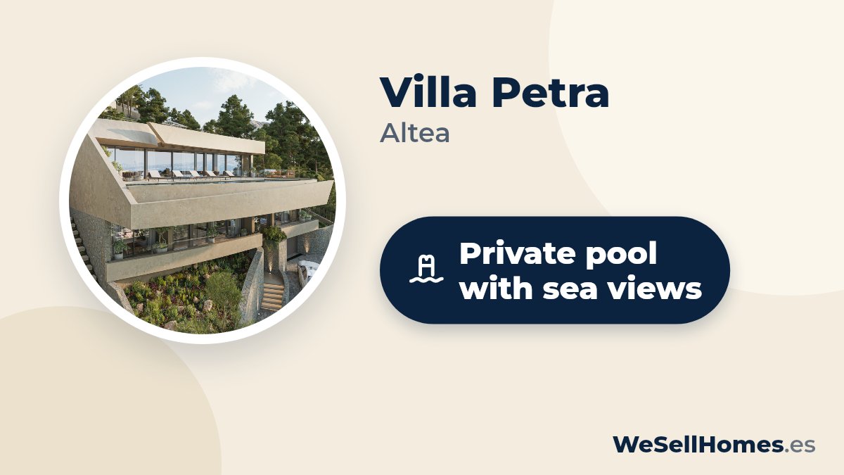 Villa Petra, Altea: Private pool with sea views