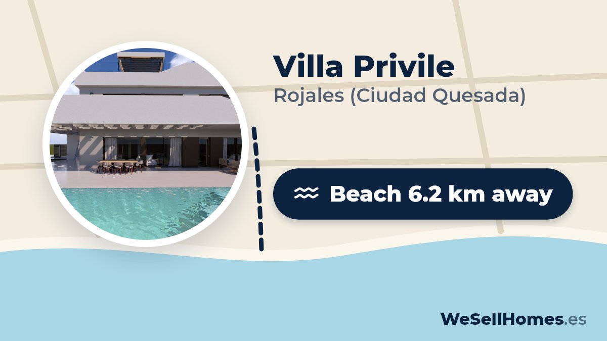 Villa Privile, Rojales (Ciudad Quesada): Beach 6.2 km away