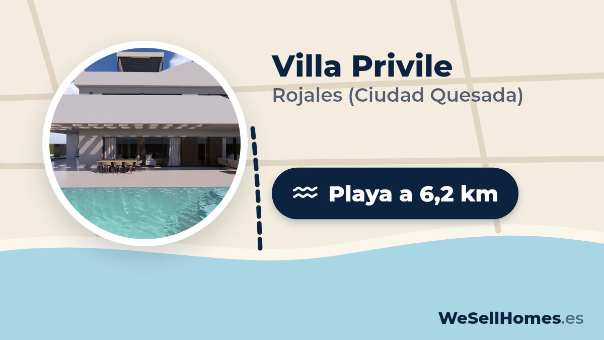 Villa Privile, Rojales (Ciudad Quesada): Playa a 6,2 km