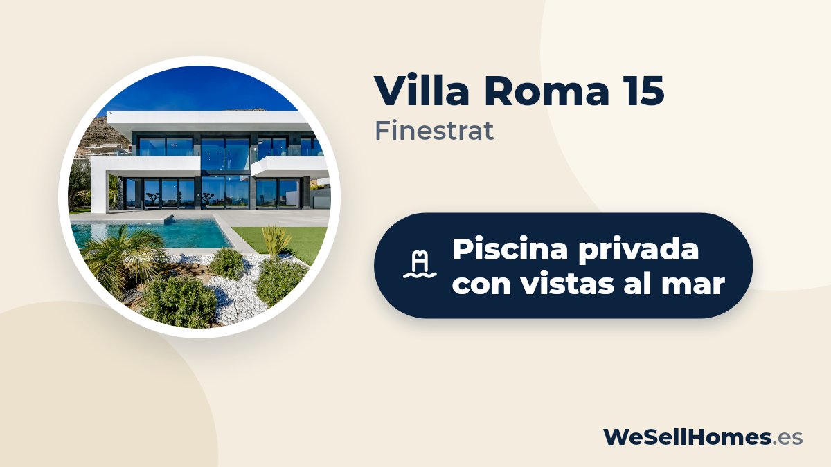 Villa Roma 15, Finestrat: Piscina privada con vistas al mar