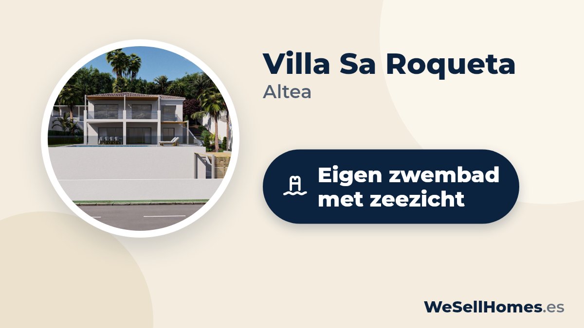 Villa Sa Roqueta, Altea: Eigen zwembad met zeezicht