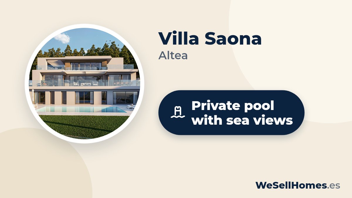 Villa Saona, Altea: Private pool with sea views