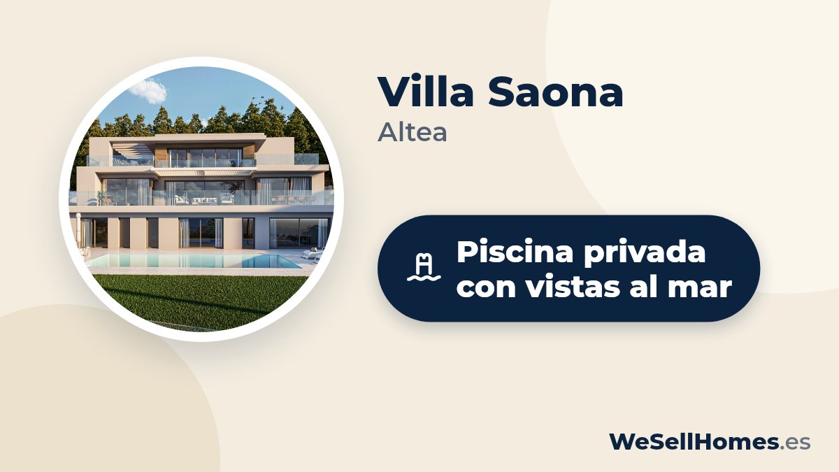 Villa Saona, Altea: Piscina privada con vistas al mar