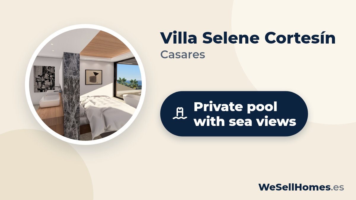 Villa Selene Cortesín, Casares: Private pool with sea views