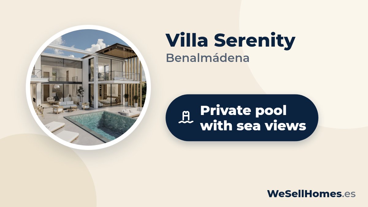 Villa Serenity, Benalmádena: Private pool with sea views