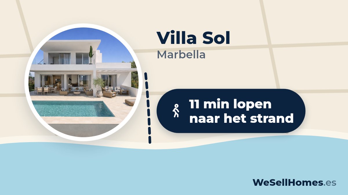Villa Sol, Marbella: 11 min lopen naar het strand