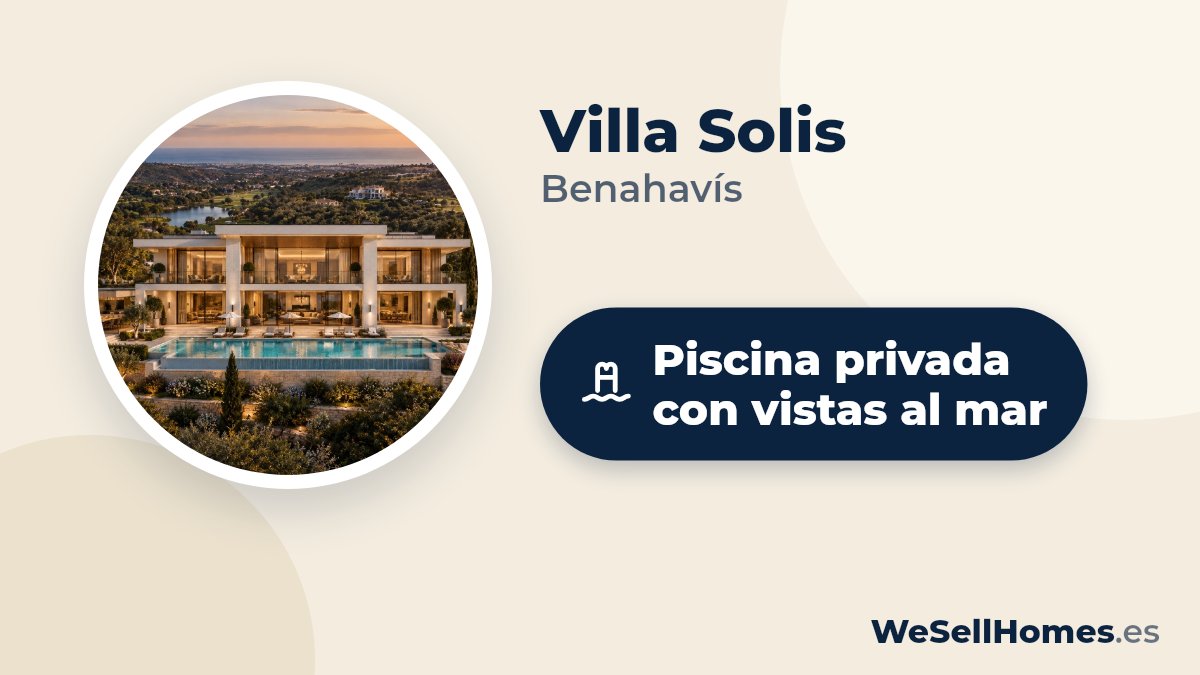 Villa Solis, Benahavís: Piscina privada con vistas al mar