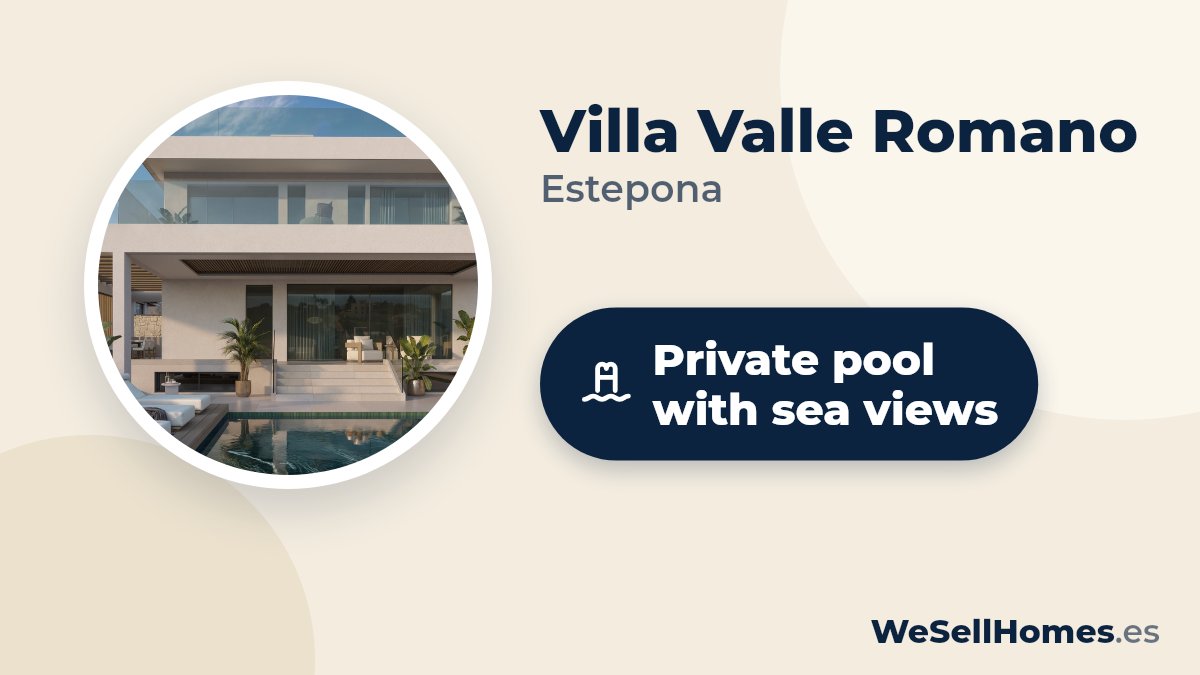 Villa Valle Romano, Estepona: Private pool with sea views