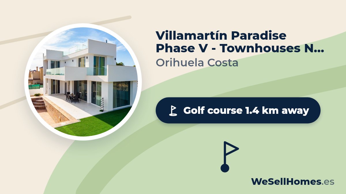 Villamartín Paradise Phase V - Townhouses Nerea, Orihuela Costa: Golf course 1.4 km away