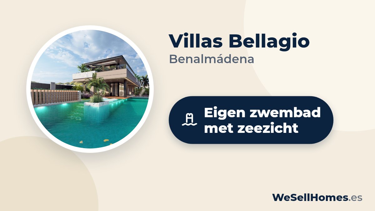 Villas Bellagio, Benalmádena: Eigen zwembad met zeezicht