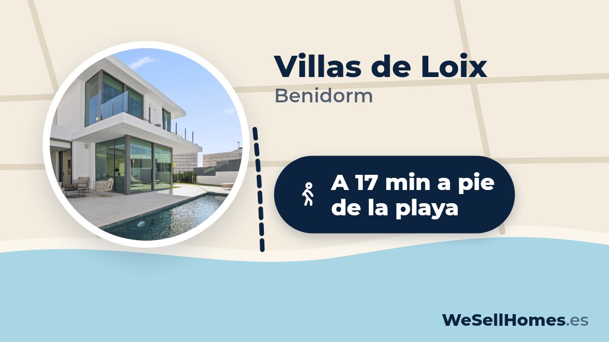 Villas de Loix, Benidorm: A 17 min a pie de la playa