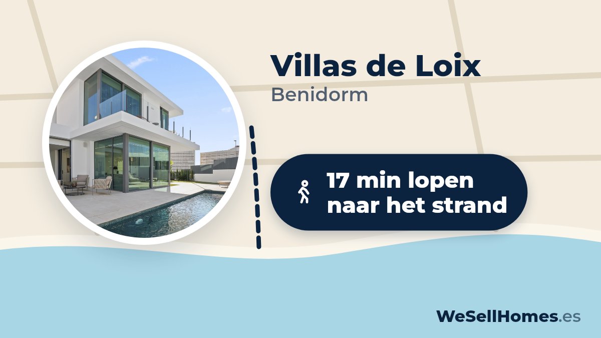 Villas de Loix, Benidorm: 17 min lopen naar het strand