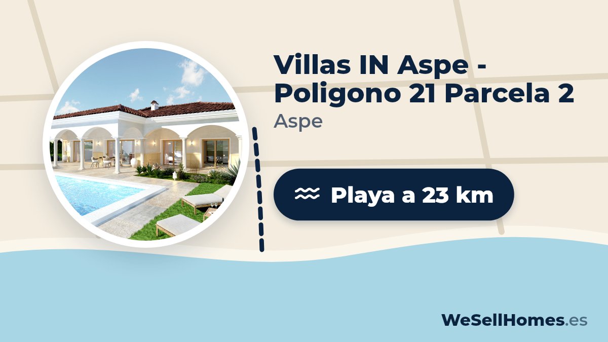 Villas IN Aspe - Poligono 21 Parcela 2, Aspe: Playa a 23 km