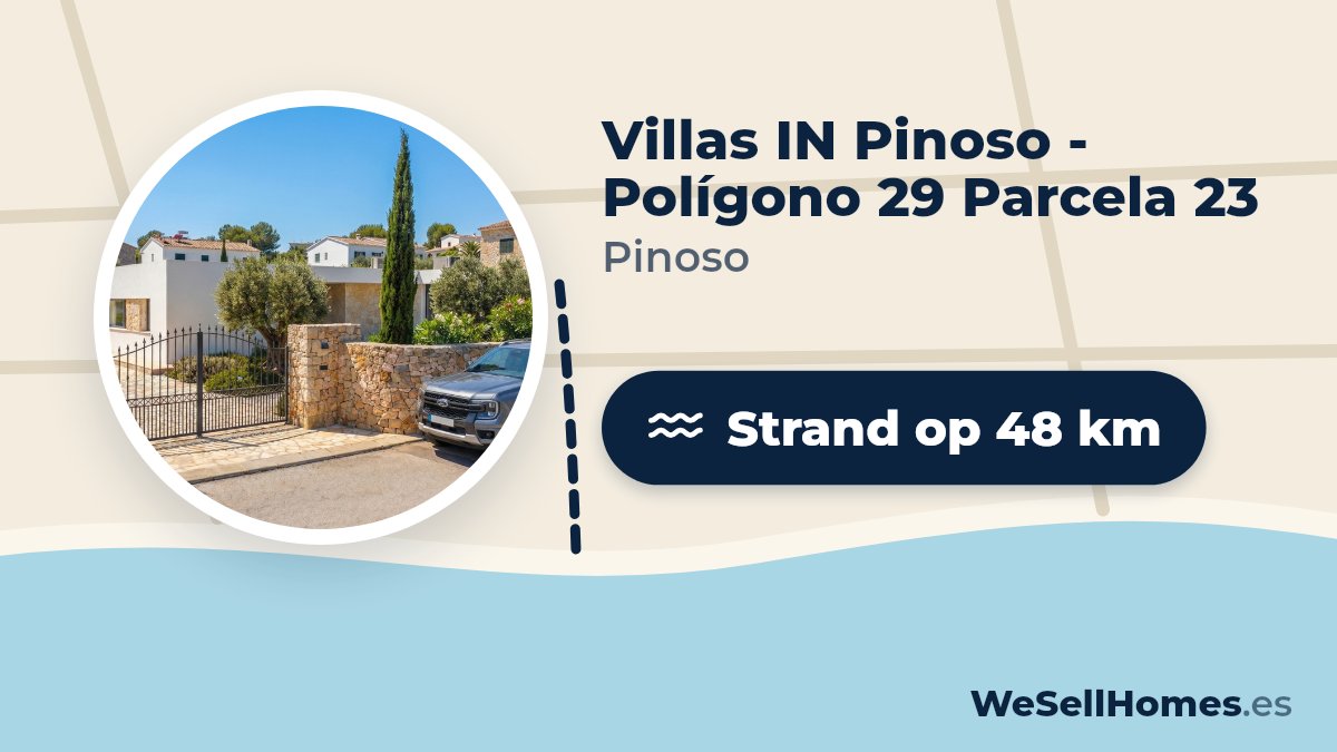 Villas IN Pinoso - Polígono 29 Parcela 23, Pinoso: Strand op 48 km
