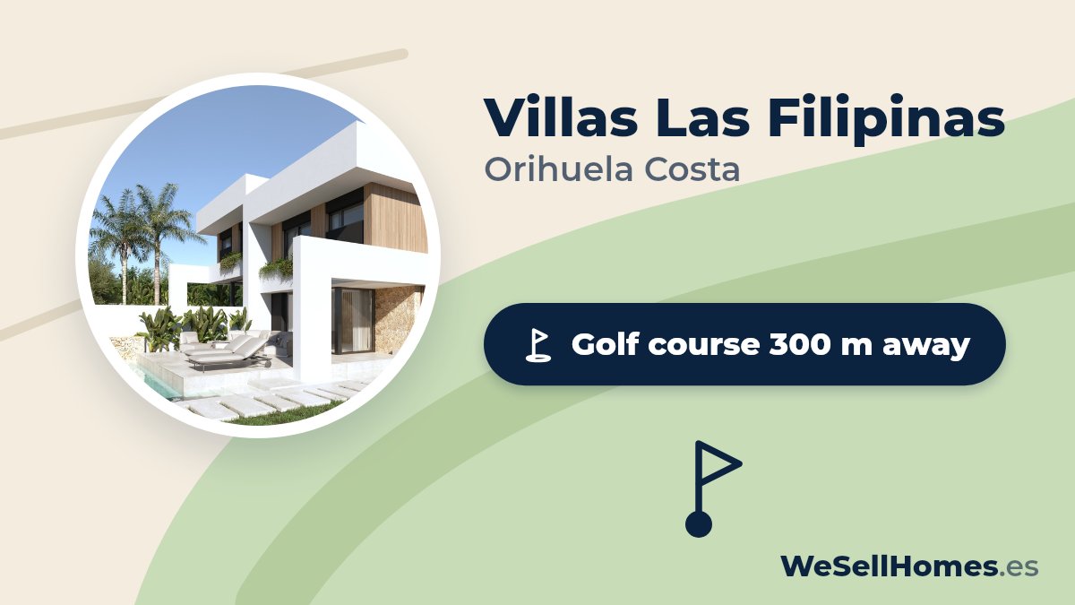 Villas Las Filipinas, Orihuela Costa: Golf course 300 m away