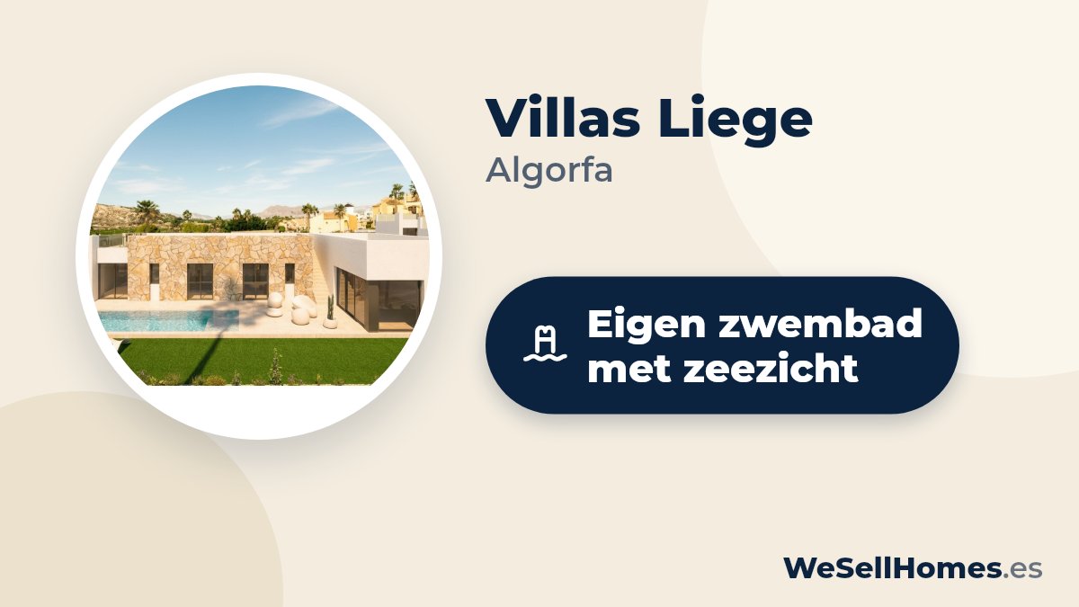 Villas Liege, Algorfa: Eigen zwembad met zeezicht
